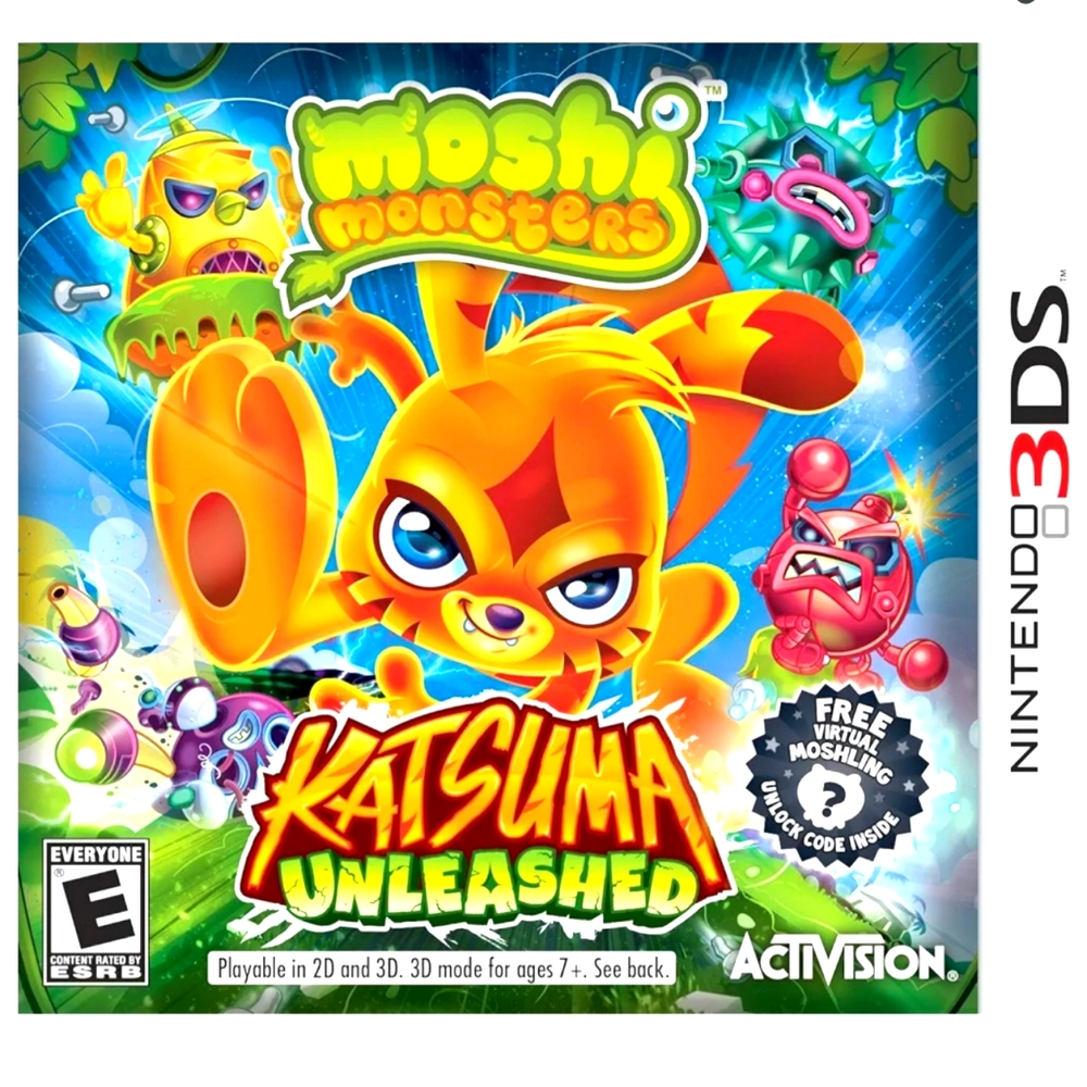 New!! Moshi Monsters: Katsuma unleashed- Nintendo 3DS
